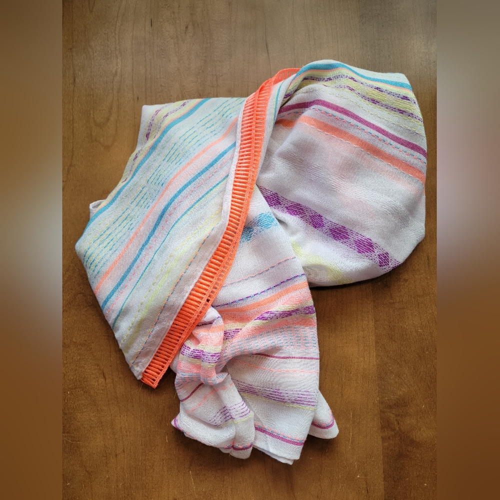 EUC Multicolor Neon Lightweight & Breezy Infinity Scarf